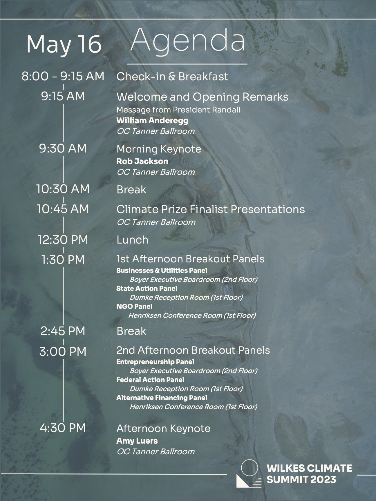 Summit Agenda The Wilkes Center for Climate Science & Policy